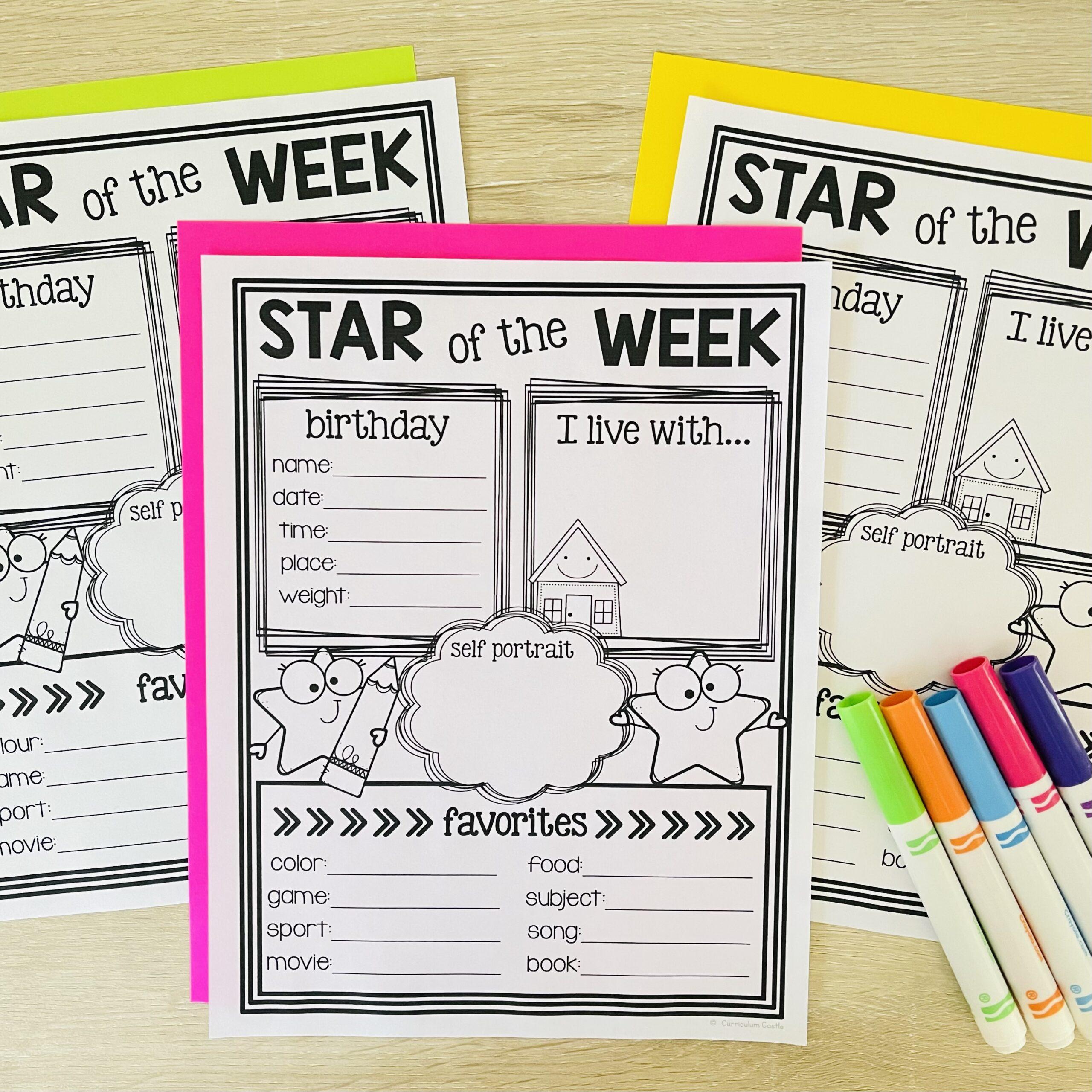Back to School Flip Books for Kindergarten and First Grade by Star