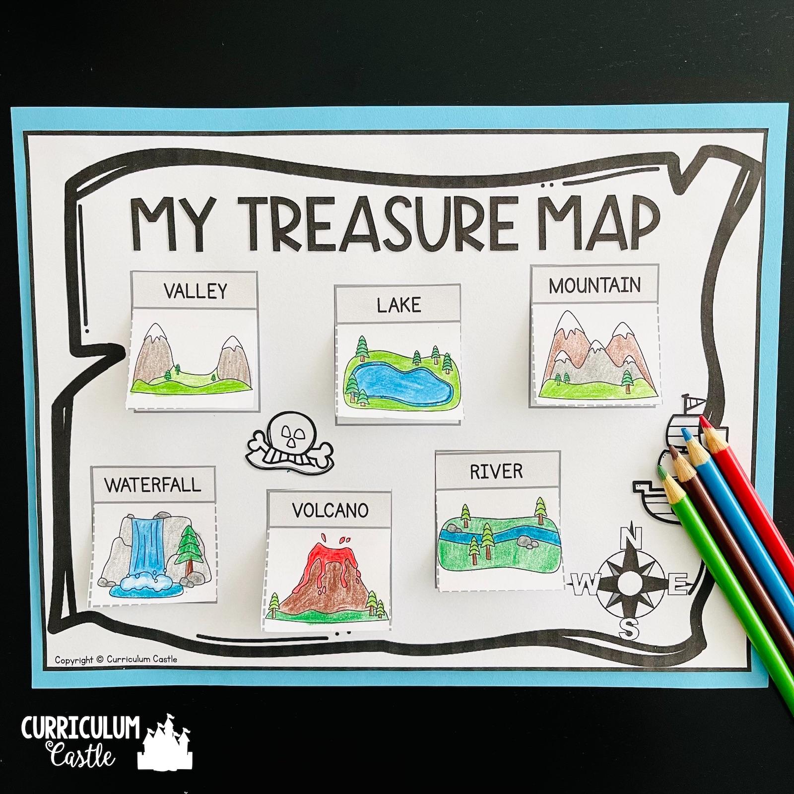 treasure map template microsoft word