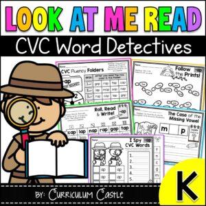 CVC Word Family Activities: Kindergarten Phonics Blending & Decoding