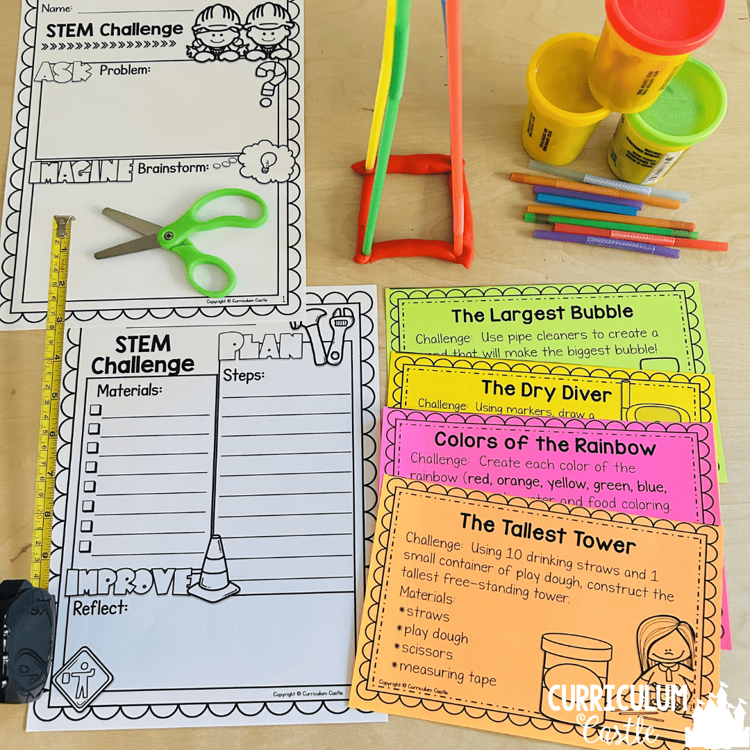 STEM Starter Pack Activities: STEM Challenges for K-2 - CURRICULUM CASTLE