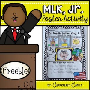 FREE Martin Luther King Jr. Poster Activity