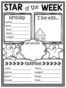FREE Star of the Week Student Poster {Back to School Activity}! - Image 2