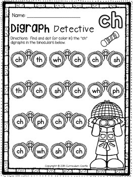 Digraphs Interactive NO PREP Printables - Image 2