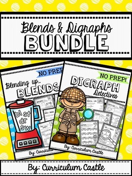 Blends and Digraphs NO PREP BUNDLE