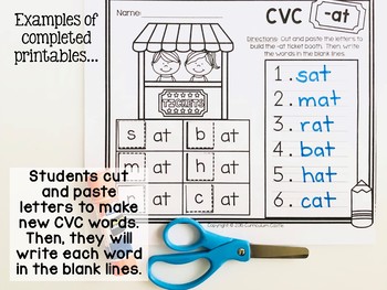 CVC Word Families Activities & Printables - Image 2