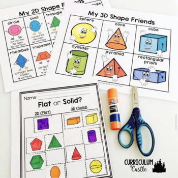 2D & 3D Shapes Activities BUNDLE {Practice and Play} - Image 4