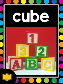 2D & 3D Shapes Posters {Black & Rainbow Dots Theme} - Image 4