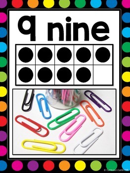 Number Posters 0-20 {White & Rainbow Dots Theme} - Image 3