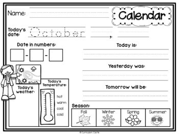 Classroom Calendar & Interactive Journal {Rainbow Dots Theme} - Image 4