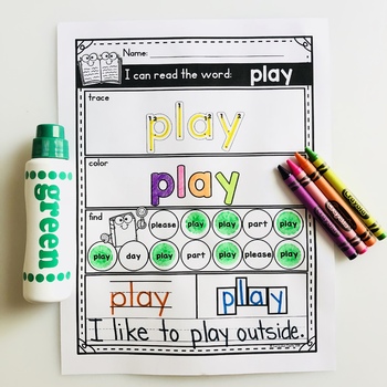Sight Word Worksheets EDITABLE - Image 4
