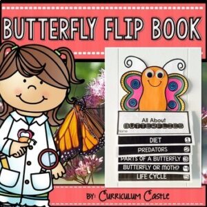 Butterflies & Butterfly Life Cycle Flip Book {Reading Comprehension & Craft}