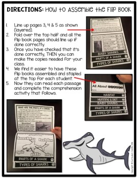 Sharks Flip Book {Reading Comprehension & Craft} - Image 2