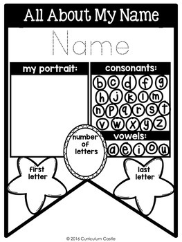 FREE Name Activities: EDITABLE "All About My Name" Banner - Image 3