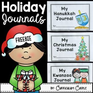 FREE Winter Holiday Journals: Christmas, Hanukkah & Kwanzaa