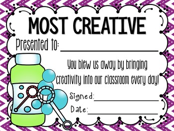 End of the Year Student Awards EDITABLE {Bubble Theme} - Image 3