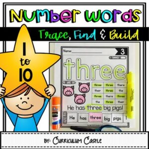Numbers 1-10: Number Word Activities