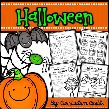 Halloween Thematic Unit - Pumpkins, Spiders and Bats!