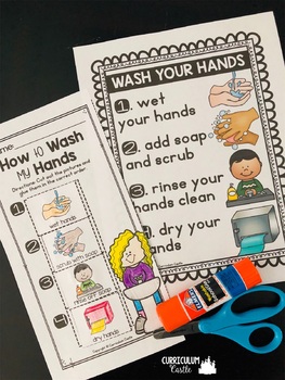 Hygiene & Healthy Habits: Hand Washing & Brushing Teeth-Dental Health {PreK & K} - Image 3