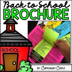 Back to School Brochure Flip Book EDITABLE