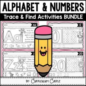 Alphabet & Numbers Trace and Find BUNDLE