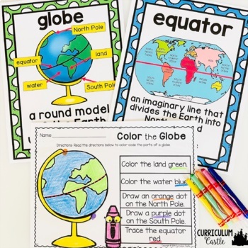 Map Skills Print & Digital Activities BUNDLE - Image 2