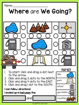 Map Skills Print & Digital Activities BUNDLE - Image 4