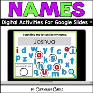 Digital Name Activities for Google Slides™