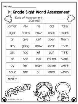 First Grade Sight Words: Popcorn Theme - Image 4