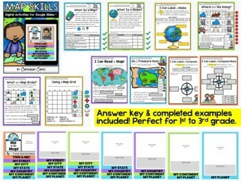 Landforms & Map Skills Digital Activities for Google Slides™ BUNDLE - Image 4