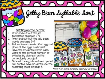 FREE Syllable Sort: Spring Center - Image 2