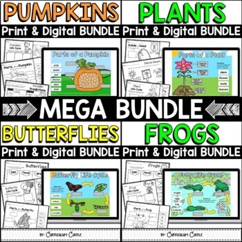 Life Cycles Print & Digital Activities MEGA BUNDLE