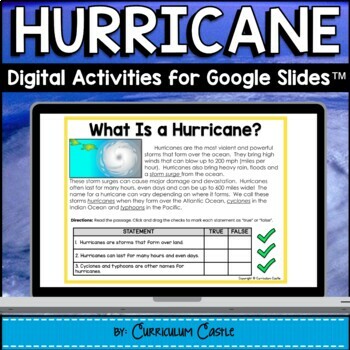 Hurricanes: Digital Activities for Google Slides™ - CURRICULUM CASTLE