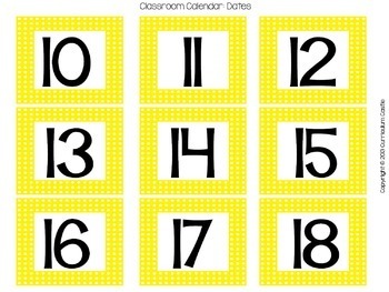 Classroom Calendar {Polka Dot Theme} - Image 3