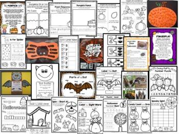 Halloween, Thanksgiving, Winter Holidays PreK & K BUNDLE - Image 2