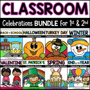 Class Party & Holiday Celebration Activities for the Year {1st & 2nd Grade}