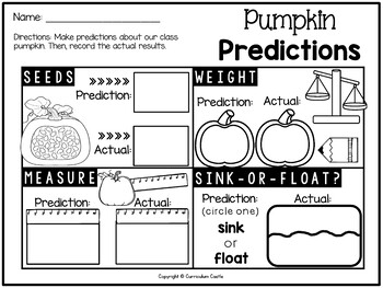 Pumpkin Investigation Unit: All About Pumpkins and Life Cycle - Image 3