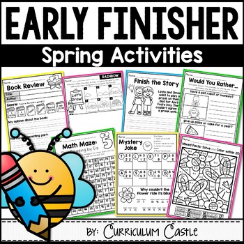 Early Finisher Spring Activities for 1st & 2nd Grade