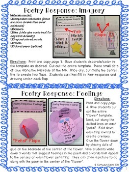 FREE Interactive Notebook: Poetry Response for 1st and 2nd Grade - Image 2