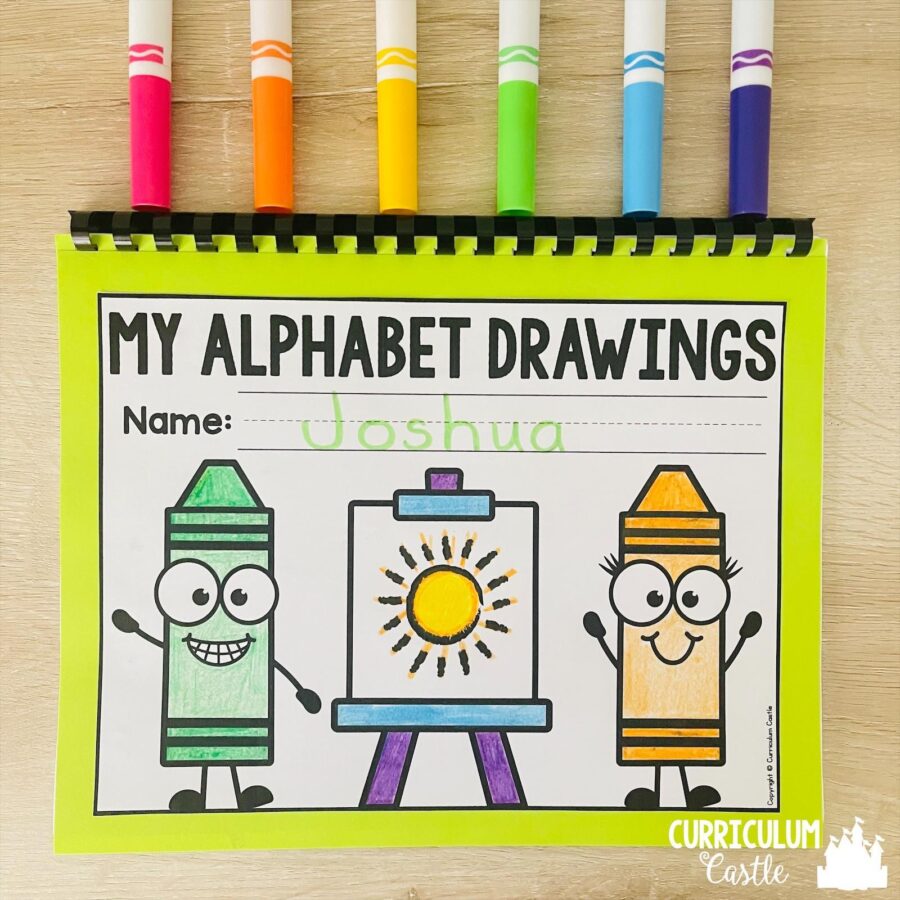 directed drawing alphabet activities cover