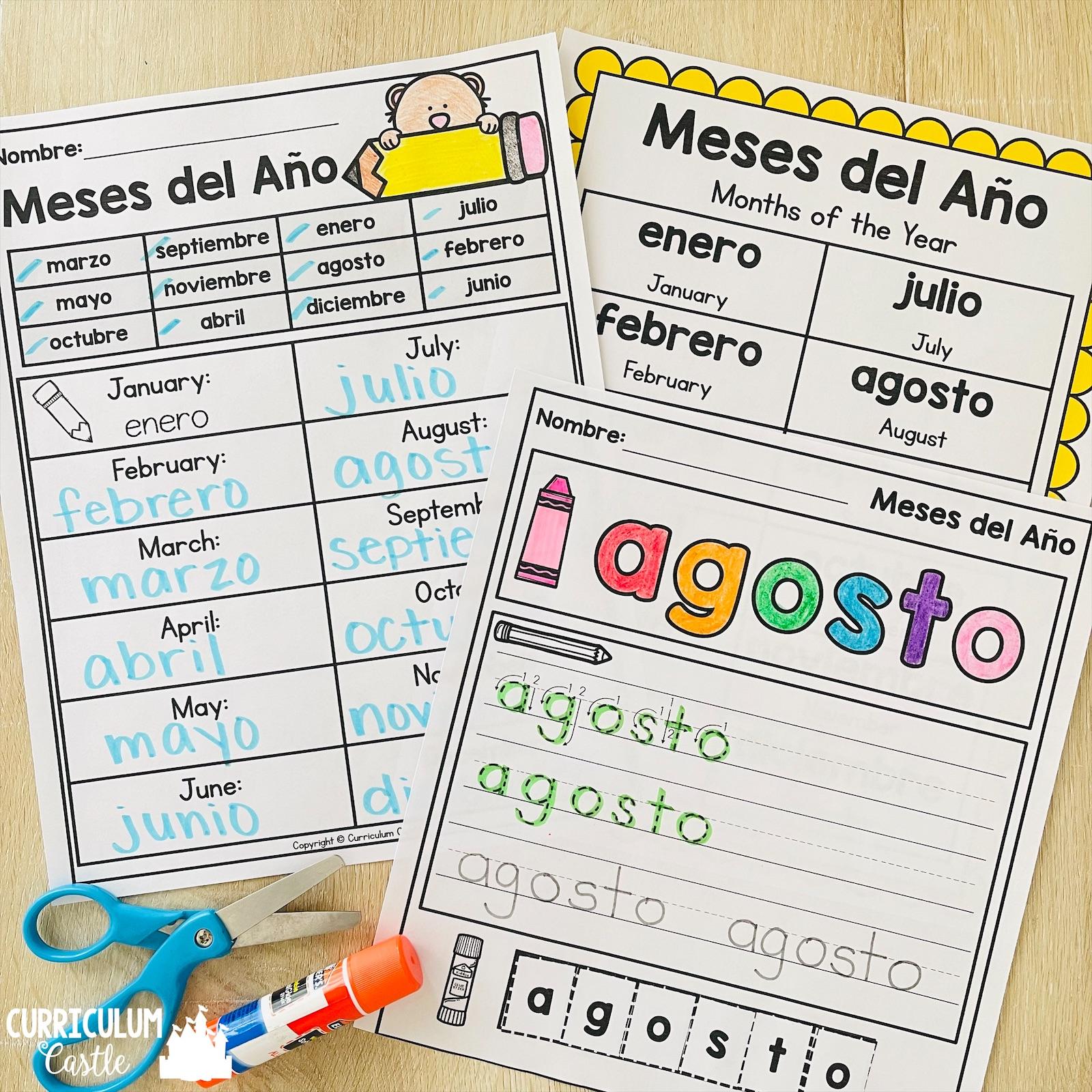 Spanish MEGA Bundle: Alphabet, Numbers, Colors & Calendar - Image 8