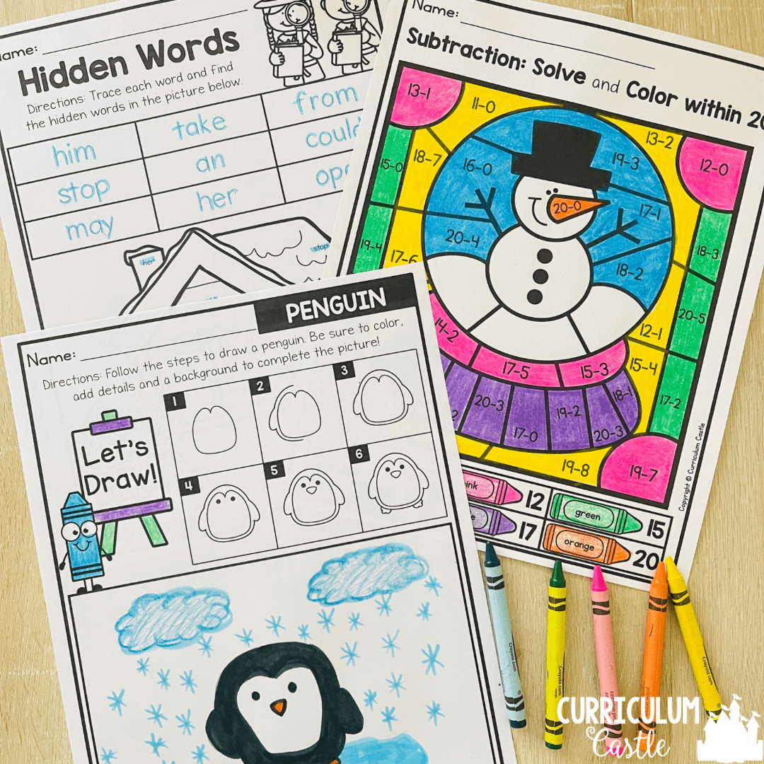 Early Finisher Seasonal Activities for 1st & 2nd Grade BUNDLE - Image 5