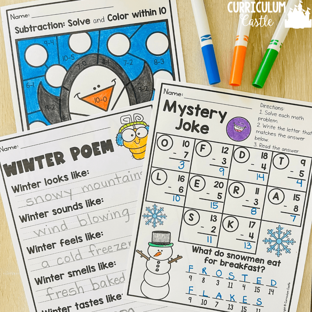 Early Finisher Seasonal Activities for 1st & 2nd Grade BUNDLE - Image 6