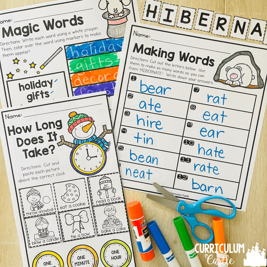 Early Finisher Seasonal Activities for 1st & 2nd Grade BUNDLE - Image 7