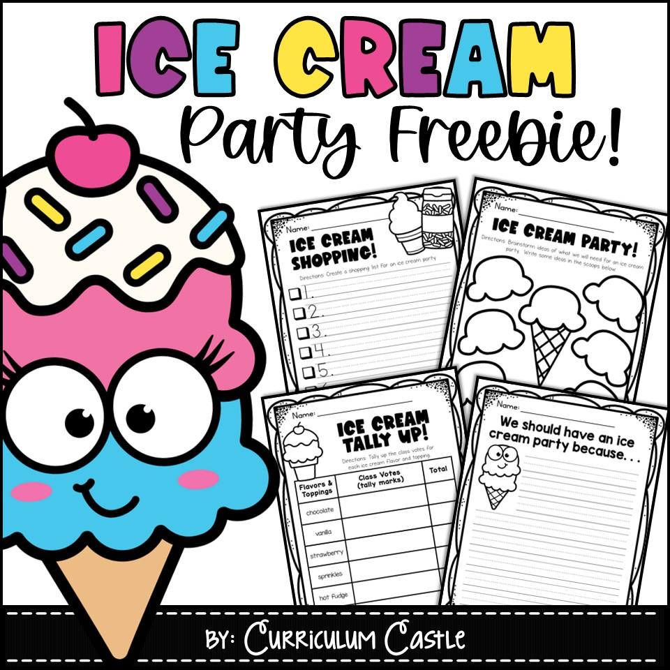 FREE End of the Year Ice Cream Activity