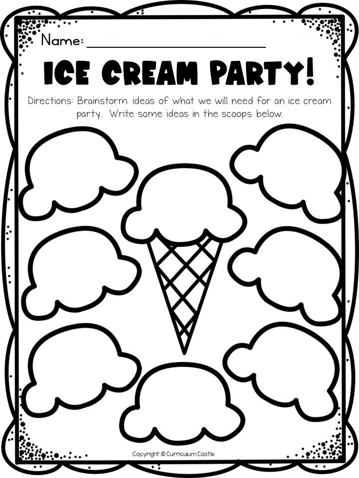 FREE End of the Year Ice Cream Activity - Image 2