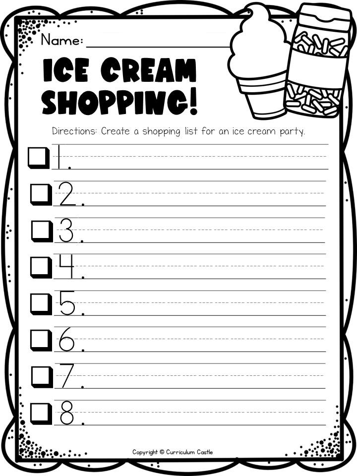 FREE End of the Year Ice Cream Activity - Image 3