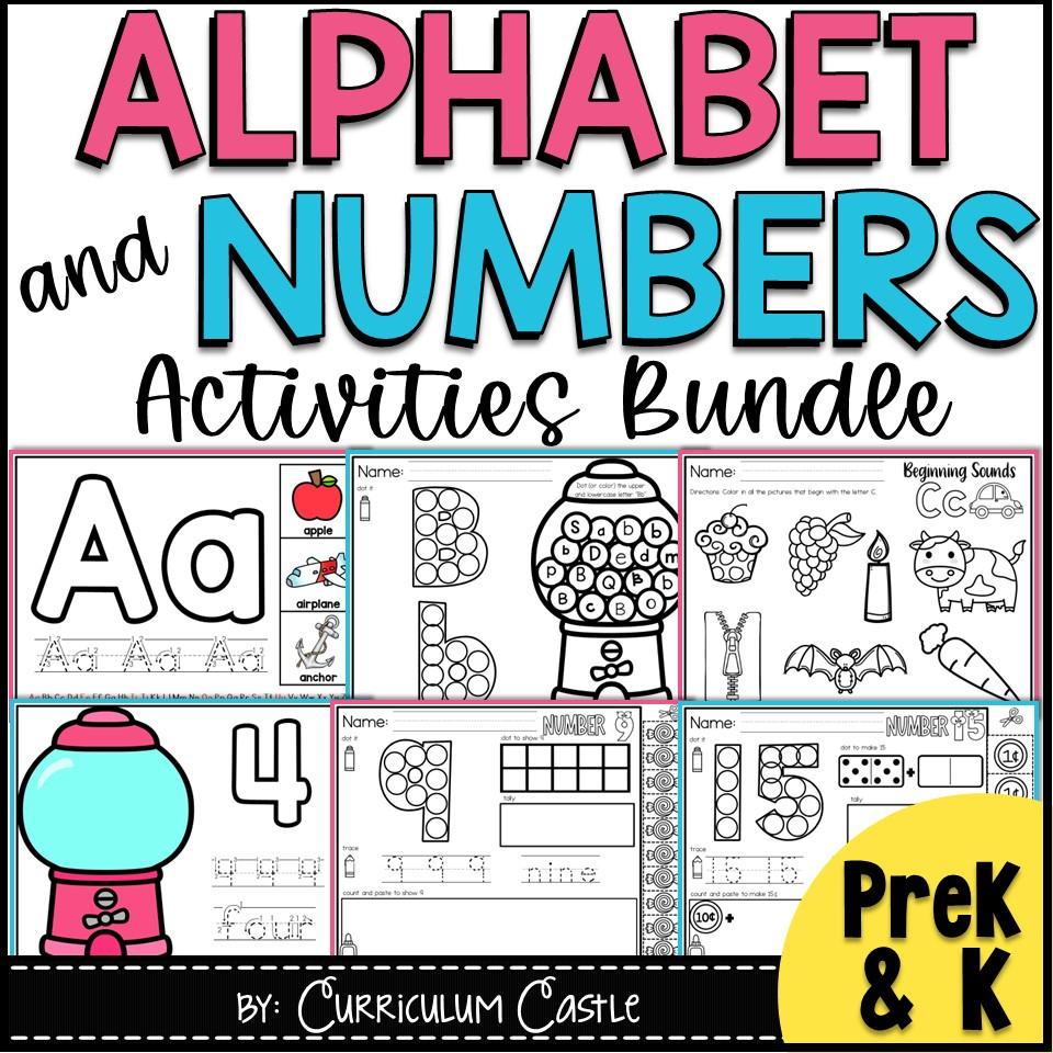 Alphabet & Numbers Activities BUNDLE