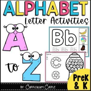 Alphabet Activities: Letters A to Z