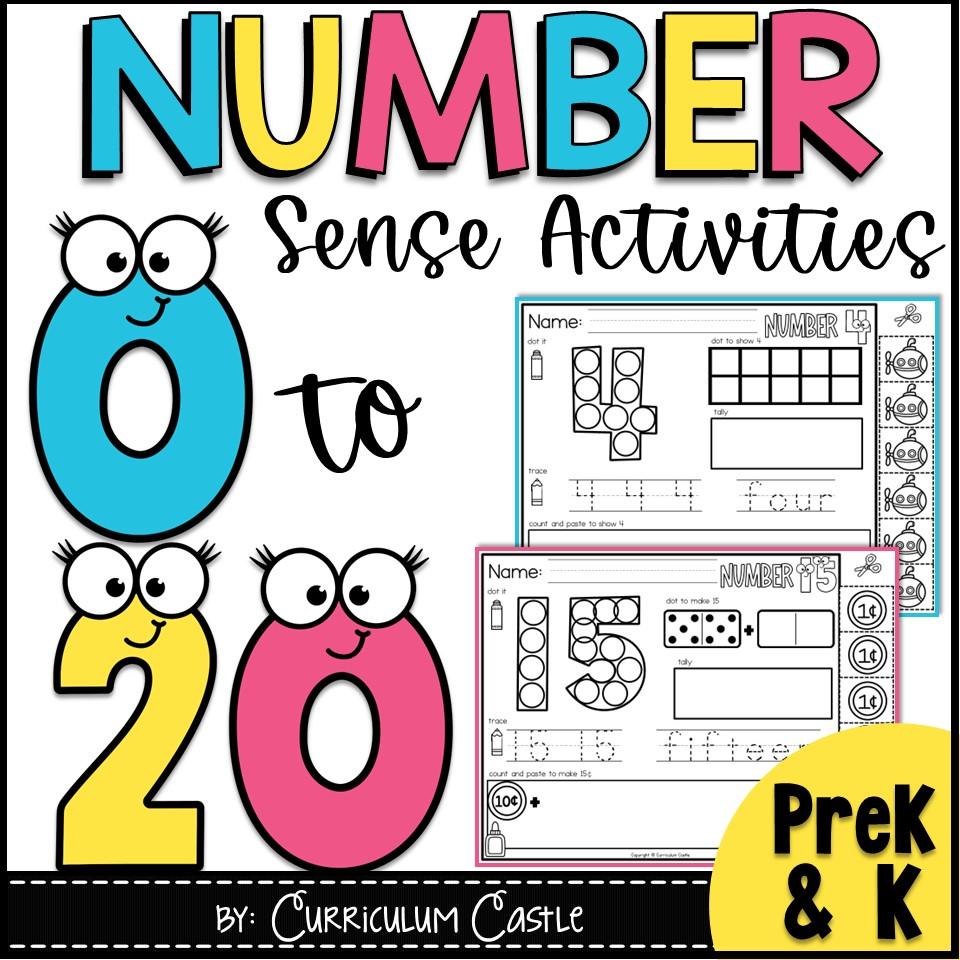 Number Sense Activities: Numbers 0-20