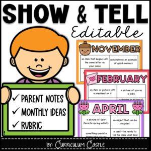 show & tell ideas for the year
